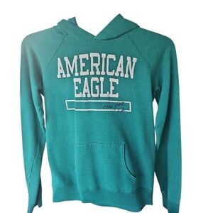 American Eagle Outfitters Women's Green Hoodie